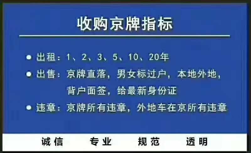 办理北京牌照需要什么手续啊